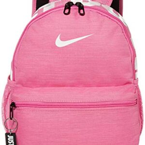 Nike Brasilia "just Do It" Backpack (mini), China Rose/China Rose/(Glossy White), Misc