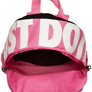 Nike Brasilia "just Do It" Backpack (mini), China Rose/China Rose/(Glossy White), Misc