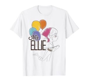 disney pixar up his ellie balloons sketch graphic t-shirt t-shirt