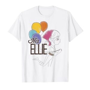 Disney Pixar Up His Ellie Balloons Sketch Graphic T-Shirt T-Shirt