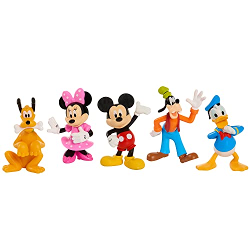 Mickey Mouse Collectible Figure Set, 5 Pack, Officially Licensed Kids Toys for Ages 3 Up by Just Play