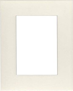 pack of (2) 20x24 acid free white core picture mats cut for 16x20 pictures in cream