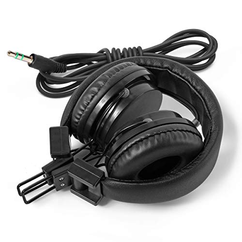 Kaysent Heavy Duty Headphones Set for Students - (KHPB-10B) 10 Packs Classroom Kids' Headphones for School, Library, Computers, Children and Adult(No Microphone)