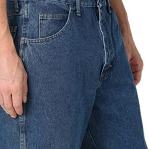 Rustler mens Classic Relaxed Fit Jeans, Dark Stonewash, 36W x 32L US