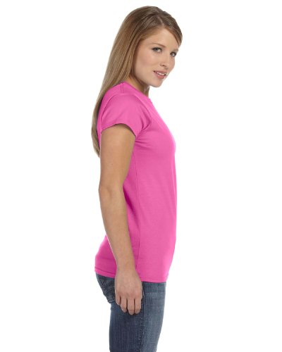 Gildan Women's Softstyle Cotton T-Shirt, Style G64000L, Multipack, Azalea (2-Pack), Small