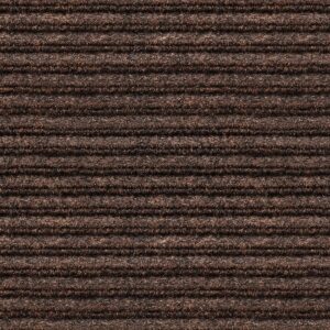 House, Home and More Indoor Outdoor Double-Ribbed Carpet Runner with Skid-Resistant Rubber Backing - Bittersweet Brown - 3 Feet x 10 Feet