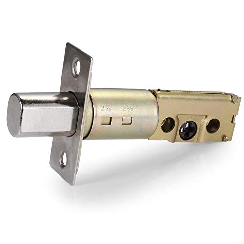 Weiye Front Door Entry Lever Lockset and Single Cylinder Deadbolt Combination Set, Satin Nickel Keyed