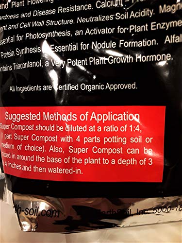 Super Compost 2 Pack of 8 Lb. Bags. 2 Pk. Makes 80 Lbs. A Specially Formulated Blend of Organic Composted Beef Steer Manure & Organic Alfalfa Blended with Organic Worm Castings.