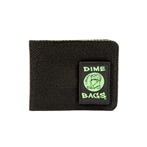 DIME BAGS Bi-Fold Hempster Wallet - Classic, Slim Bifold Design with RFID Protection (Black)