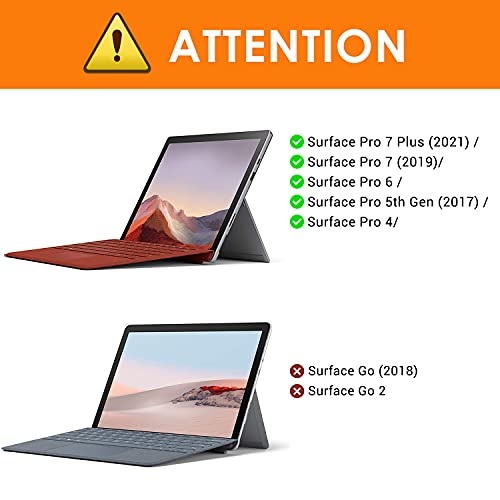 MoKo Matte Screen Protector for Microsoft Surface Pro 7 plus/Pro 7/Pro 6/Pro 5/Pro 4/Pro LTE Tablet, Anti Reflection PET Film, Write Draw and Sketch with Surface Pen Like on Paper, Clear