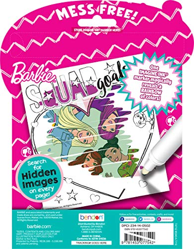 Bendon 74732 Barbie Imagine Ink Magic Ink Pictures,Multicolor