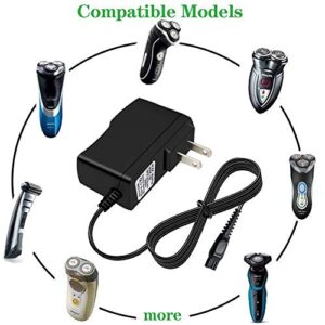 Charger Replacement for Philips-Norelco-HQ8505 Norelco 7000 5000 3000 Series Electric Shaver Razor, Aquatec, Arcitec, Multigroom Beard Trimmer & More 15V AC Adapter Power-Supply Cord (Model:HP-1505)