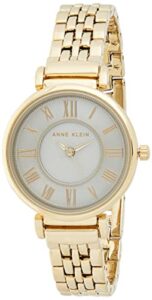 anne klein women's ak/2158gygb gold-tone bracelet watch