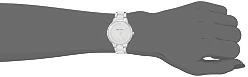 Anne Klein Women's AK/1413LGSV Silver-Tone and Light Grey Resin Bracelet Watch