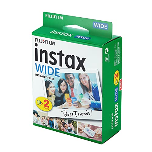 Fujifilm instax Wide Instant Film 8 Pack (80 Exposures) for use with Fujifilm instax Wide 300, 200, and 210 Cameras…