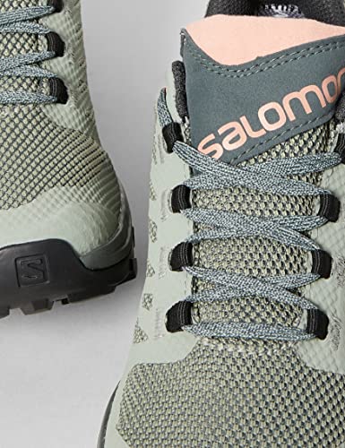 Salomon Outline Gore-TEX Hiking Shoes for Women, Shadow/Urban Chic/Coral Almond, 8