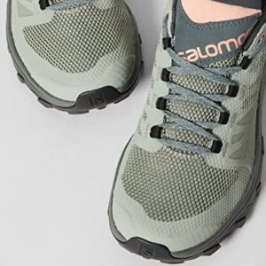 Salomon Outline Gore-TEX Hiking Shoes for Women, Shadow/Urban Chic/Coral Almond, 8