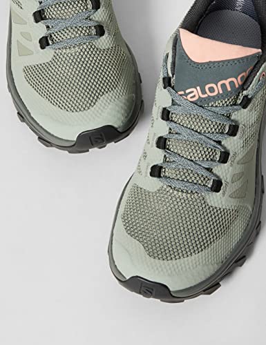 Salomon Outline Gore-TEX Hiking Shoes for Women, Shadow/Urban Chic/Coral Almond, 8