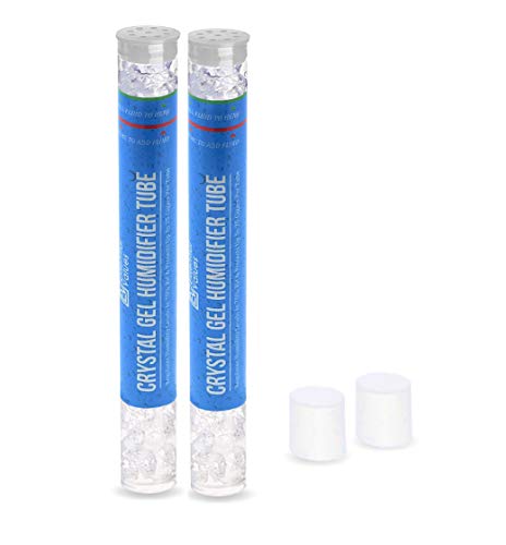 2 Pack Humidor Humidifier Tubes - Keeps Humidity at 70% in Cigar Box with PG Infused Gel, Each Tube Protects up to 25 Cigars - Perfect for Travel Cigar Humidor & Humidifiers by Essential Values