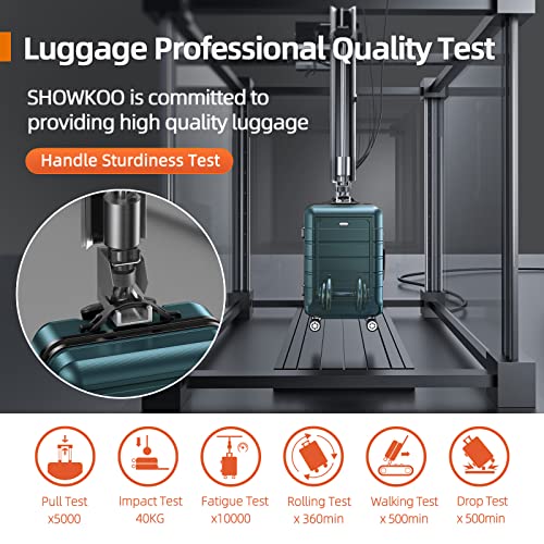 SHOWKOO Luggage Sets Expandable Suitcase Double Wheels TSA Lock (ArmyGreen)