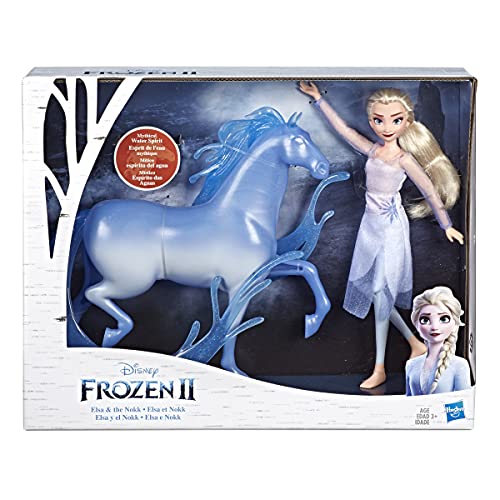 Disney Frozen 2 Elsa Doll and Nokk Figure, Toy for Kids 3 and Up