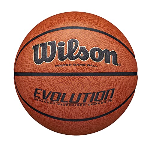 WILSON Men's Evolution Basketball EMEA, Brown, 7