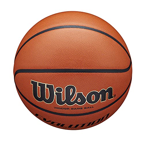 WILSON Men's Evolution Basketball EMEA, Brown, 7