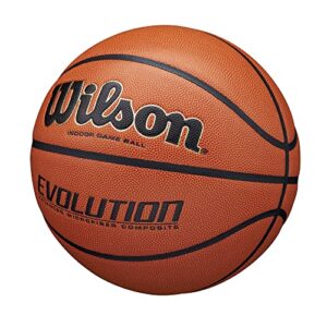 WILSON Men's Evolution Basketball EMEA, Brown, 7