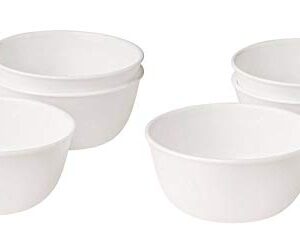 Corelle Livingware 1032595 28-Ounce Super Soup/Cereal Bowl, Winter Frost White - Set of 6