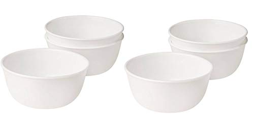 Corelle Livingware 1032595 28-Ounce Super Soup/Cereal Bowl, Winter Frost White - Set of 6