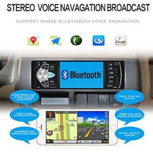 Camecho Single Din Car Stereo Radio 4.1'' Screen Parking Assistance in-Dash Bluetooth USB/SD/FM MP5 Player with Waterproof Night Vision Backup Camera