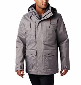 columbia men's horizons pine interchange jacket, city grey, x-large