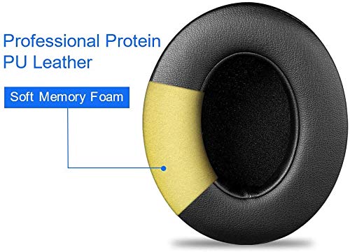 Link Dream Beats Studio 3 Ear Pads Replacement Ear Cushions Memory Foam Earpads Cushion for Beats Studio 2 Studio 3 (Black)