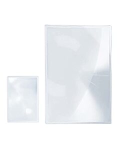 magdepo 2x large area magnifying sheet rigid acrylic full page for reading books, maps, newspapers, diy solar concentrator/projection/computer screen enlarger