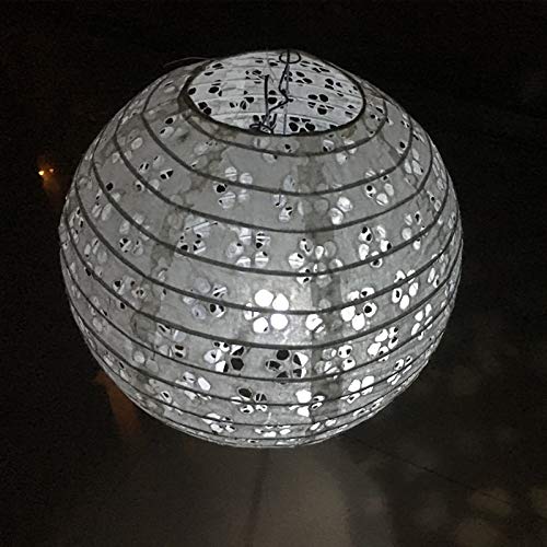 Calvas 10pcs/lot 8"/20cm 12" 30cm White Round Chinese Japanese Paper Lantern Ball Wedding Birthday Party Hanging Decoration Centerpieces - (Color: White, Lantern Size: 12inch)