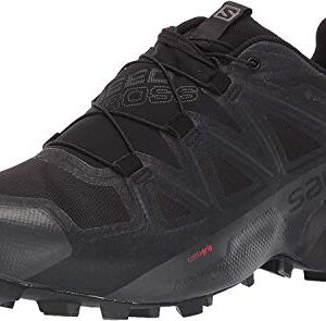 Salomon Speedcross 5 Gore-tex Trail Running Shoes for Men, Black/Black/Phantom, 10.5