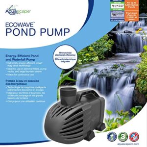 Aquascape 91133 EcoWave 4000 GPH Mag-Drive Pond and Waterfall Pump, Black