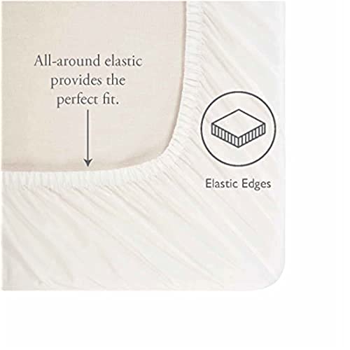 Laura Ashley Home - Percale Collection - 6-Piece Percale Weave Sheet Set - 100% Cotton Bedding - Cool, Crisp, and Breathable, Queen, Jaynie Winter Green