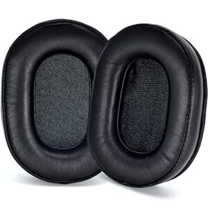 7506 upgrade quality earpads - genuine leather ear pads compatible with sony mdr-7506, mdr-v6, mdr-v7, mdr-cd900st headset, softer small sheepskin,high-density noise cancelling foam,added thickness