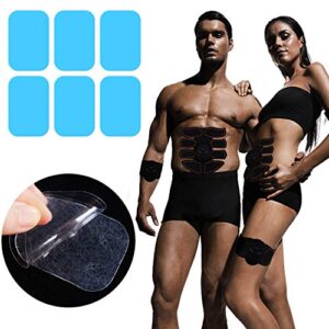 UYGHHK 50 Pcs/25 Pack Gel Pads for Abs Stimulator Ab Trainer Replacement Gel Sheet for EMS AB Stimulator Gel Pad for All Abdominal Belts Muscle Stimulator Ab Toner