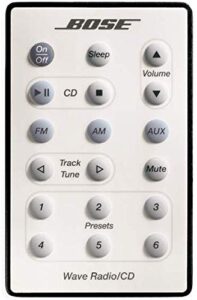 bose wave radio/cd remote control for model awrc-1p, white
