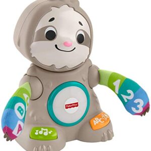 Fisher-Price Linkimals Learning Toy Smooth Moves Sloth With Interactive Music And Lights For Infants And Toddlers