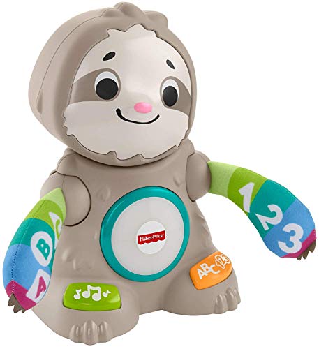 Fisher-Price Linkimals Learning Toy Smooth Moves Sloth With Interactive Music And Lights For Infants And Toddlers