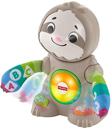 Fisher-Price Linkimals Learning Toy Smooth Moves Sloth With Interactive Music And Lights For Infants And Toddlers