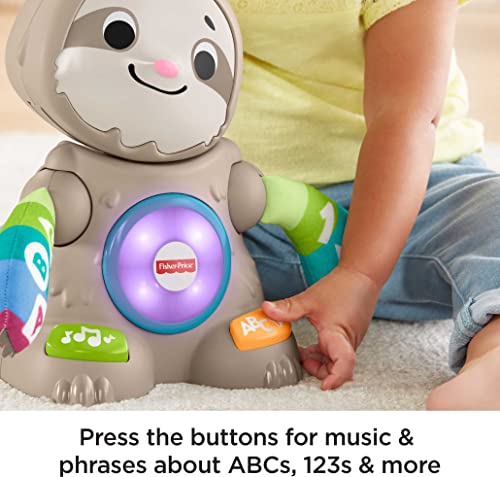 Fisher-Price Linkimals Learning Toy Smooth Moves Sloth With Interactive Music And Lights For Infants And Toddlers