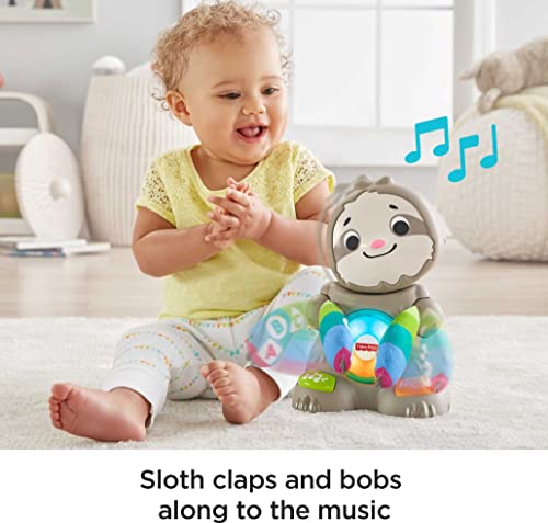 Fisher-Price Linkimals Learning Toy Smooth Moves Sloth With Interactive Music And Lights For Infants And Toddlers