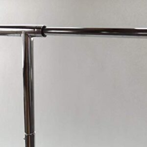 NAHANCO RCS2 Metal Collapsible Rolling Garment Rack, Chrome (1 Rack)