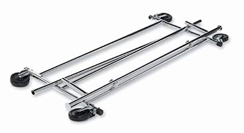 NAHANCO RCS2 Metal Collapsible Rolling Garment Rack, Chrome (1 Rack)