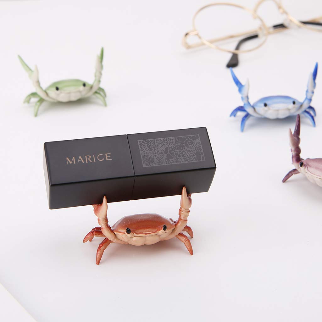 MosBug New Japanese Creative Cute Crab Pen Holder Weightlifting Crabs Penholder Bracket Storage Rack Gift Stationery