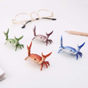 MosBug New Japanese Creative Cute Crab Pen Holder Weightlifting Crabs Penholder Bracket Storage Rack Gift Stationery